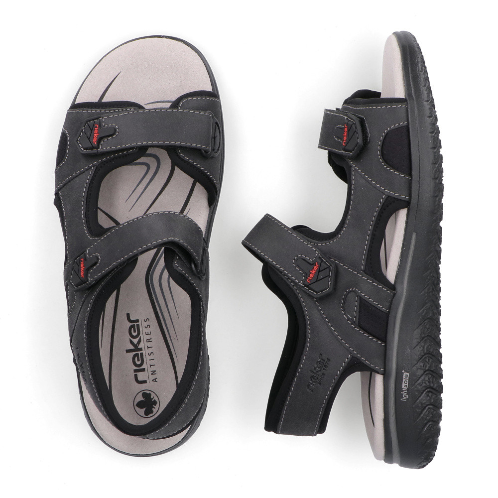 detail Pánské sandály RIEKER 26455-00 černá S6