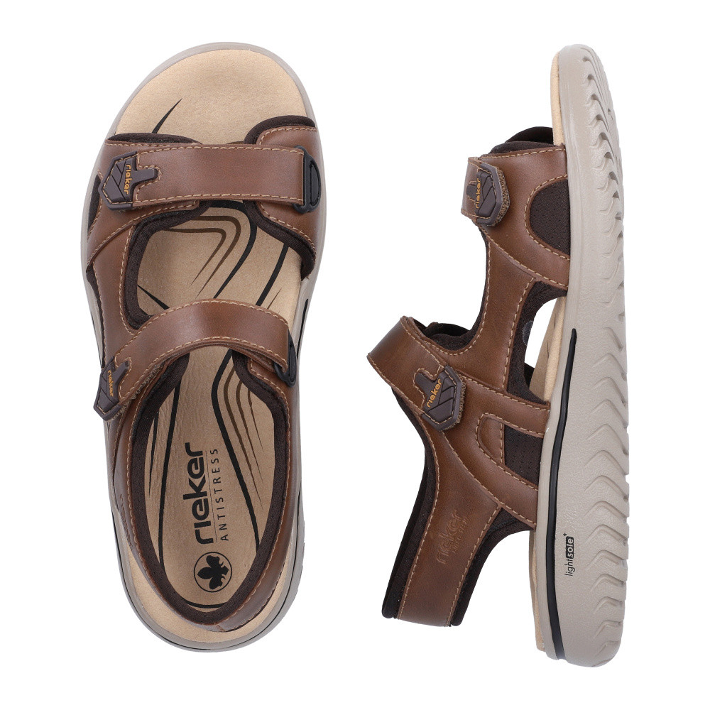 detail Pánské sandály RIEKER 26455-22   BROWN   F/S6