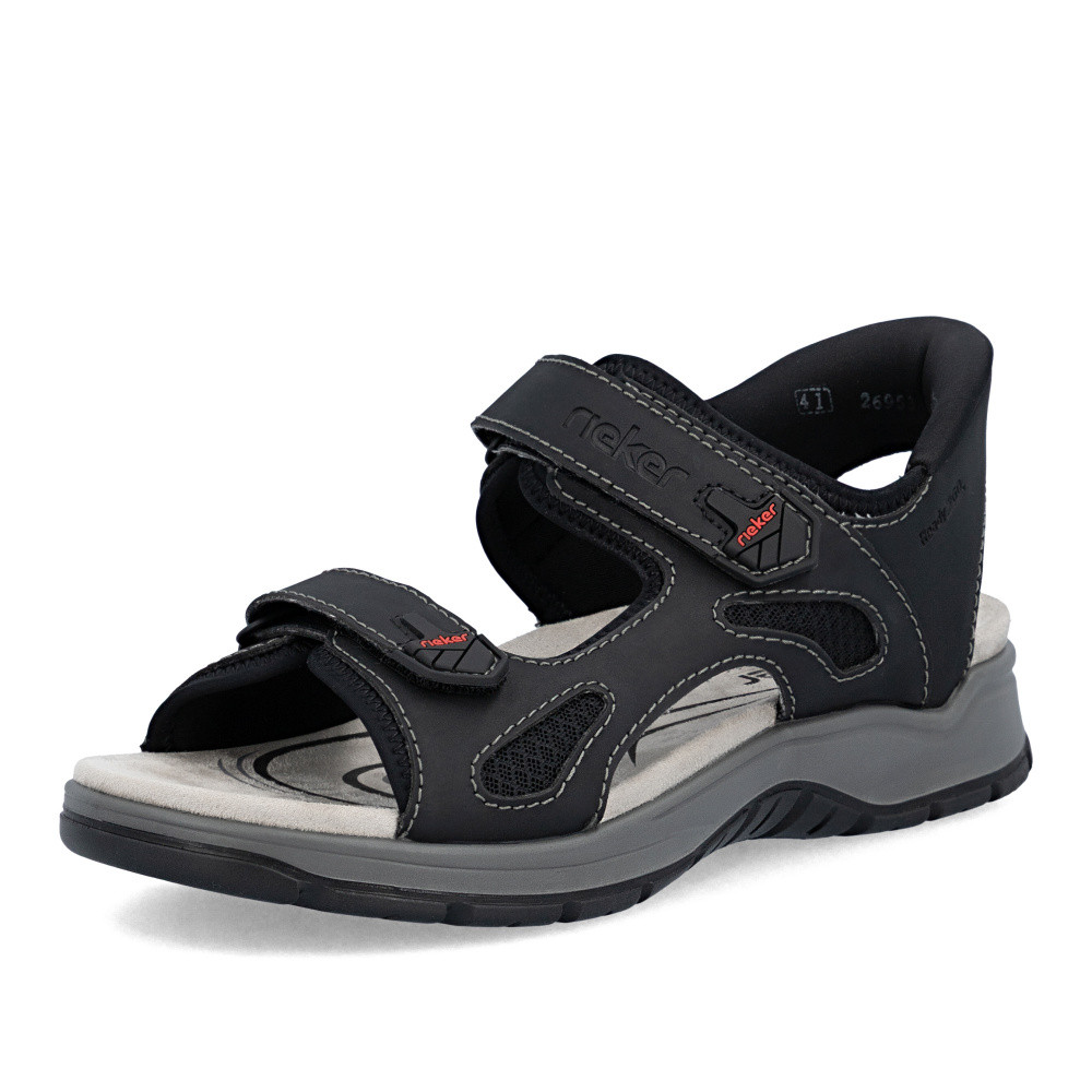 detail Pánské sandály RIEKER 26953-00 černá S6