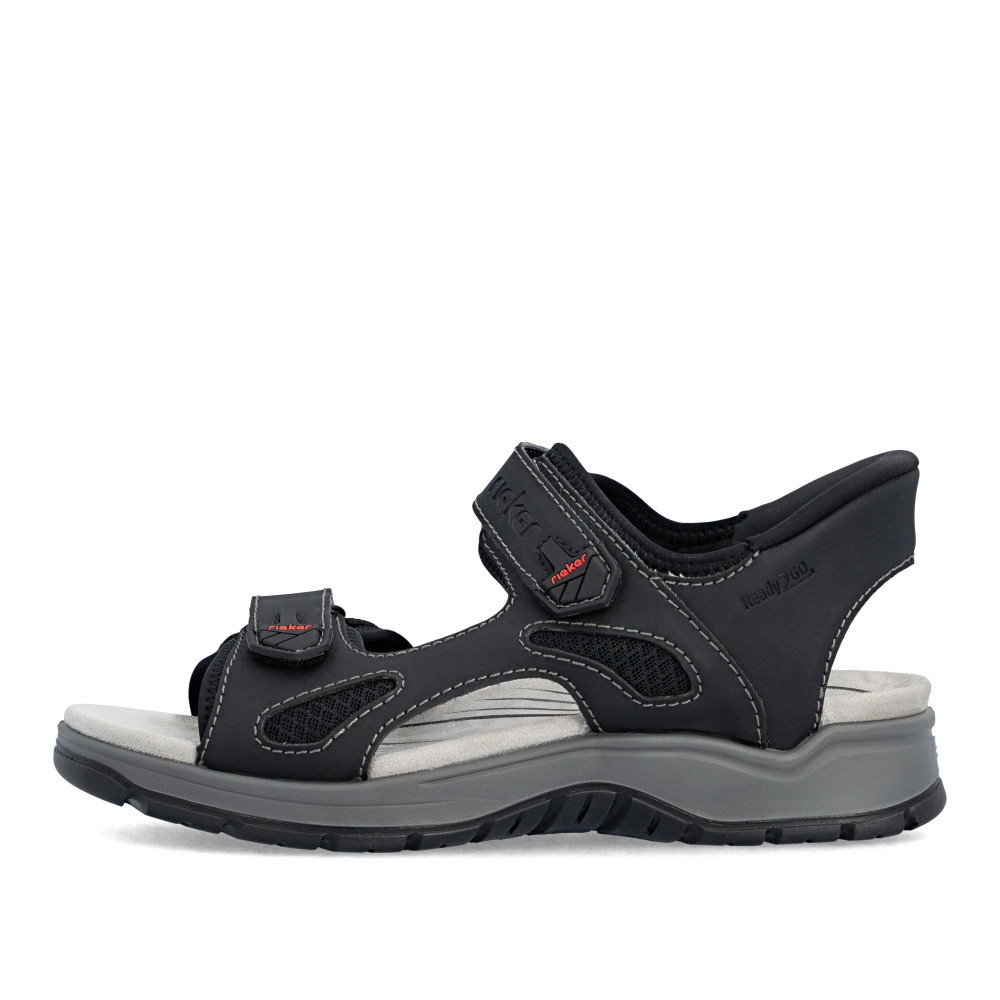 detail Pánské sandály RIEKER 26953-00 černá S6