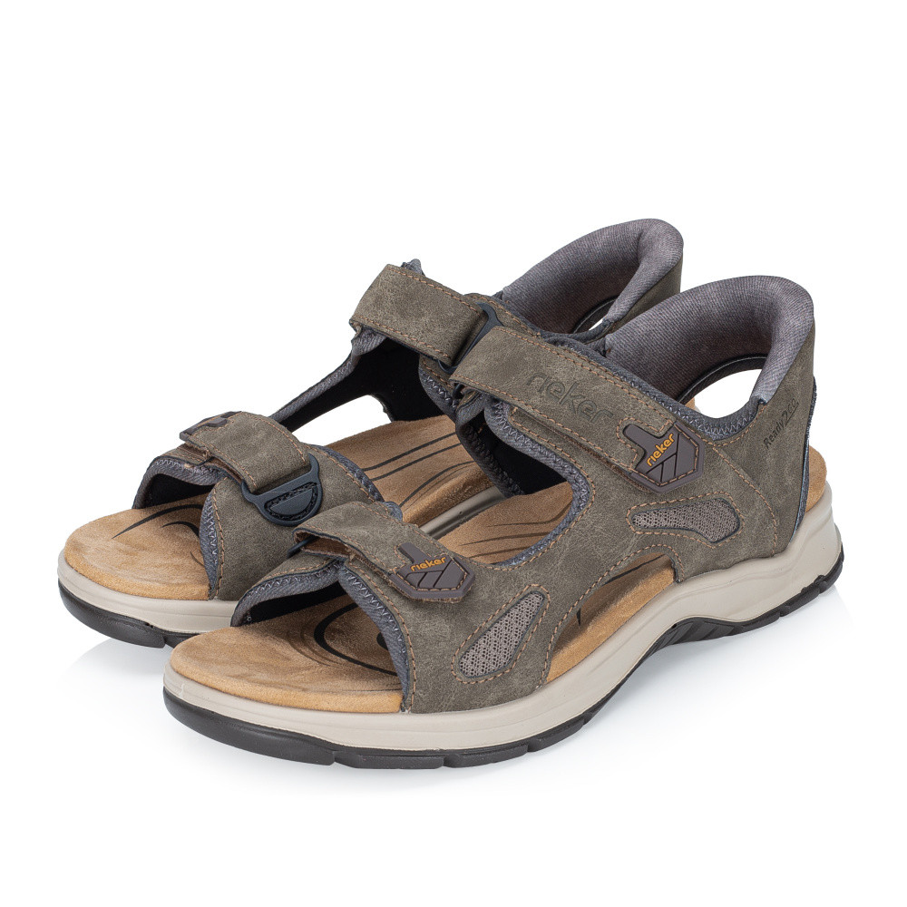 detail Pánské sandály RIEKER 26953-25 hnědá S6