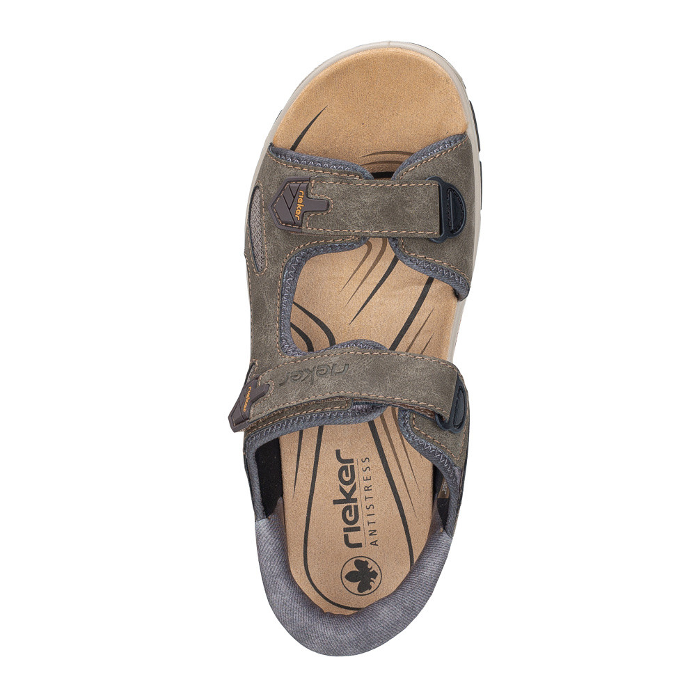 detail Pánské sandály RIEKER 26953-25 hnědá S6