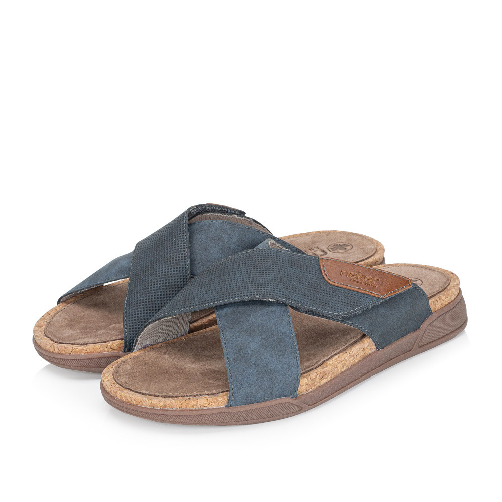 detail Pánské nazouváky RIEKER 27070-14 modrá S6