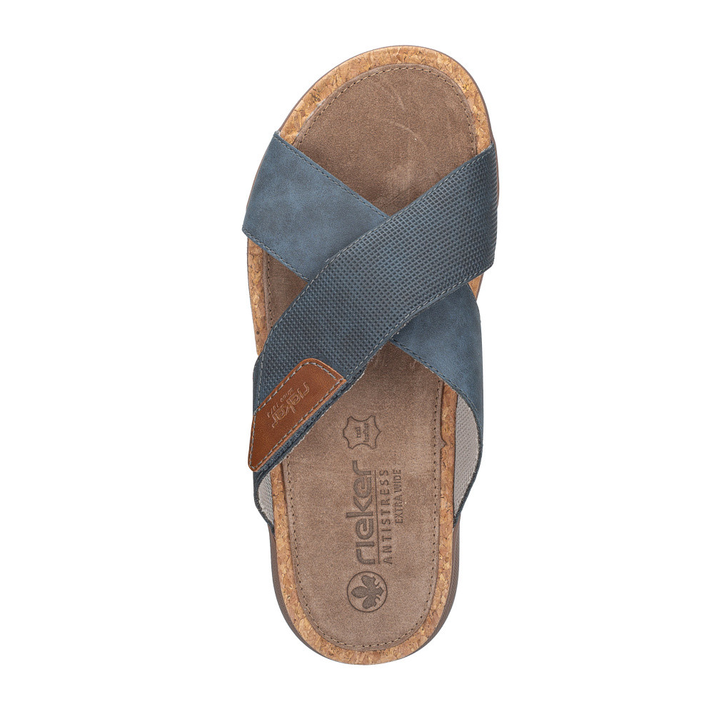 detail Pánské nazouváky RIEKER 27070-14 modrá S6