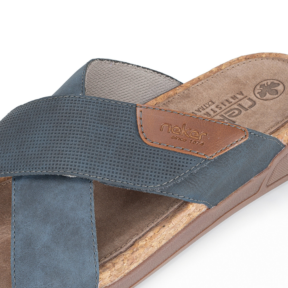 detail Pánské nazouváky RIEKER 27070-14 modrá S6