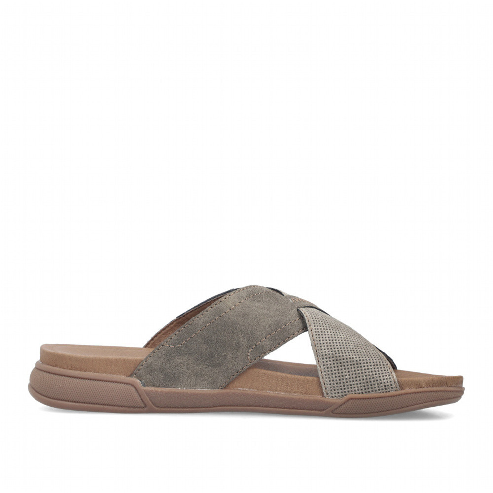 detail Pánské nazouváky RIEKER 27080-25 šedá S6