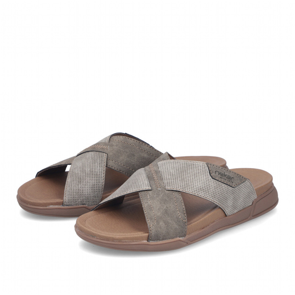 detail Pánské nazouváky RIEKER 27080-25 šedá S6