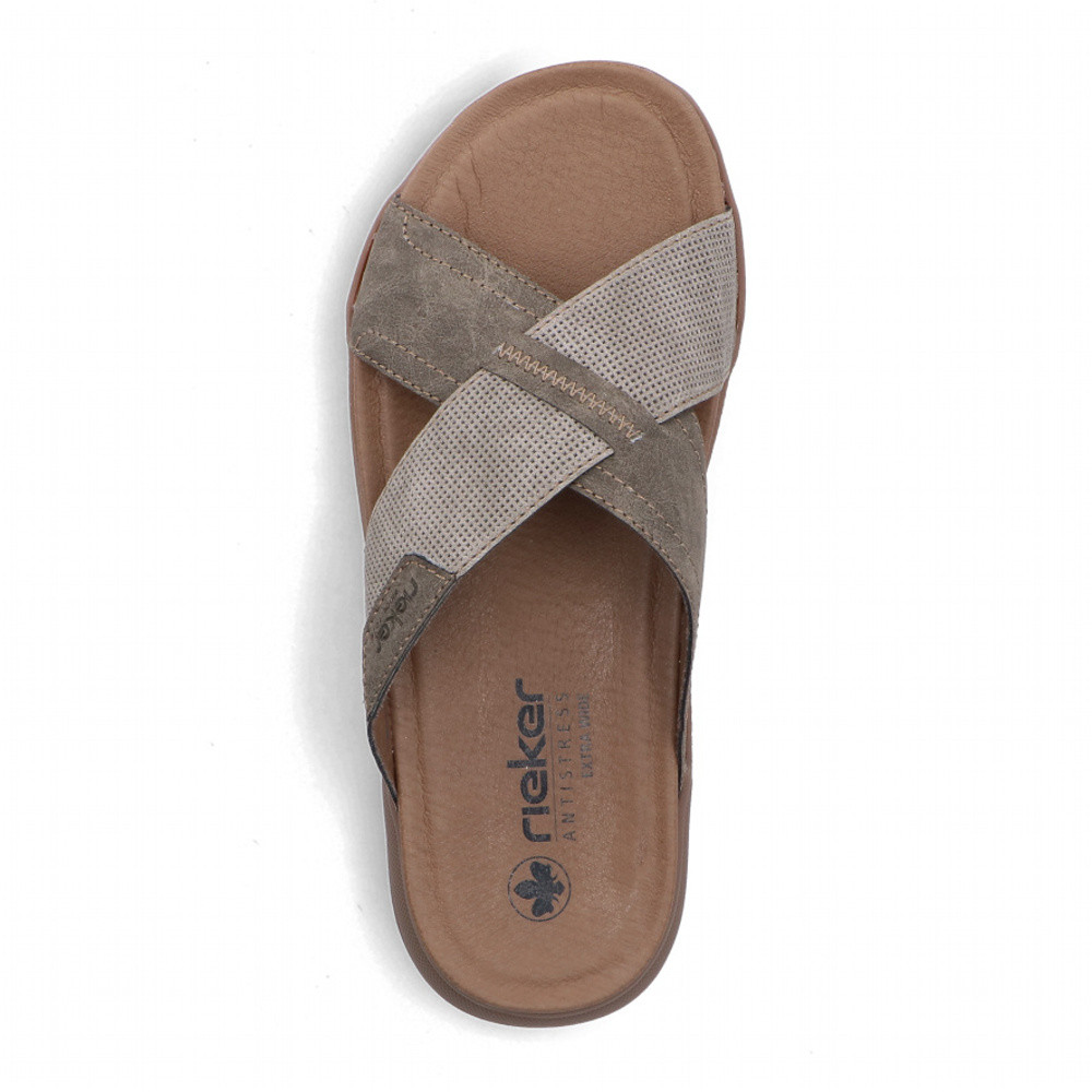 detail Pánské nazouváky RIEKER 27080-25 šedá S6