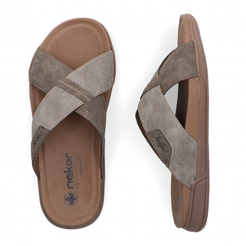 detail Pánské nazouváky RIEKER 27080-25 šedá S6