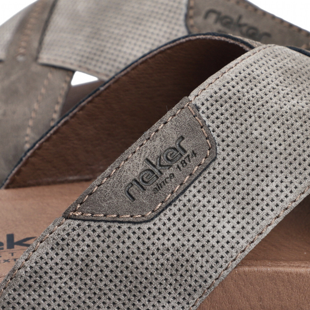 detail Pánské nazouváky RIEKER 27080-25 šedá S6