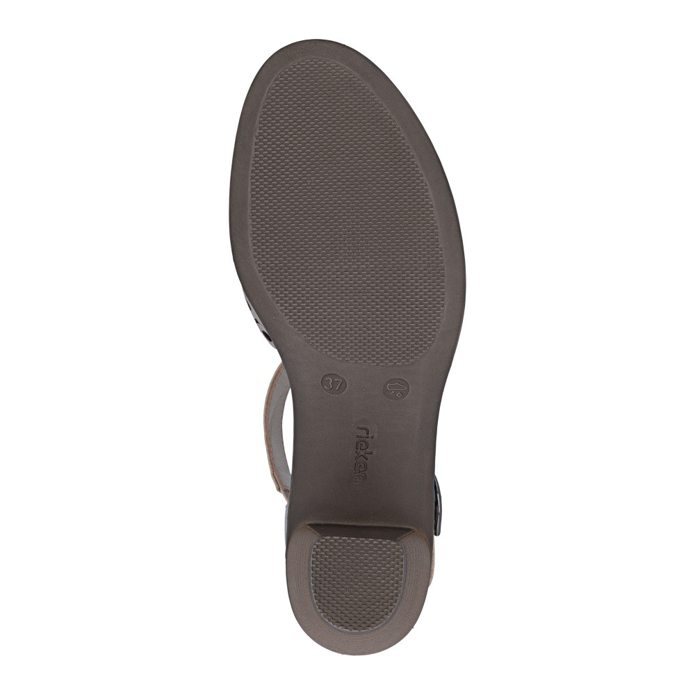 detail Dámské sandály RIEKER 40902-90 stříbrná S6