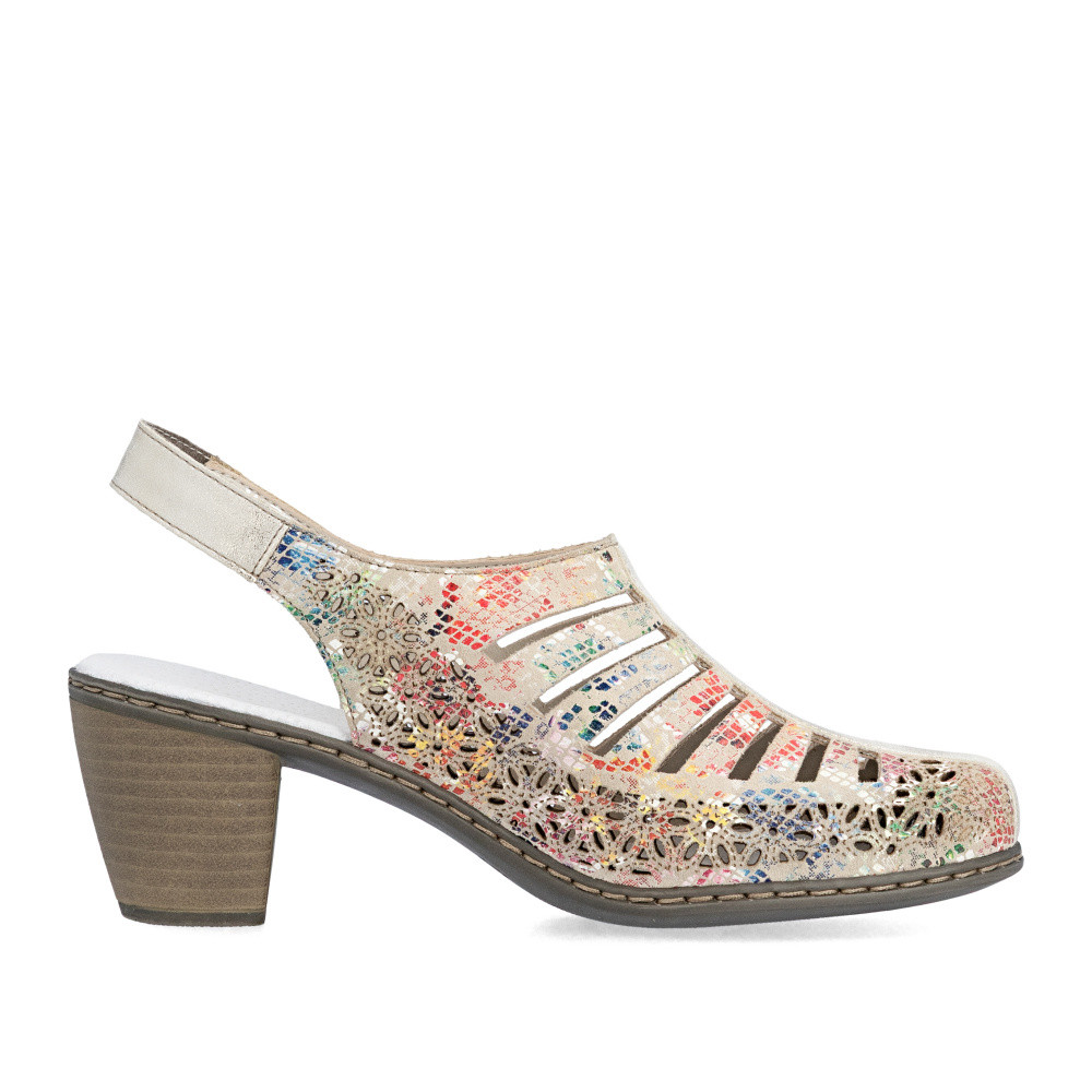 detail Dámské lodičky RIEKER 40959-90 béžová S6