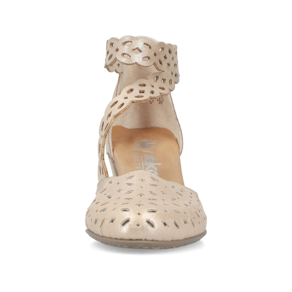 detail Dámské sandály RIEKER 41055-62 béžová S6