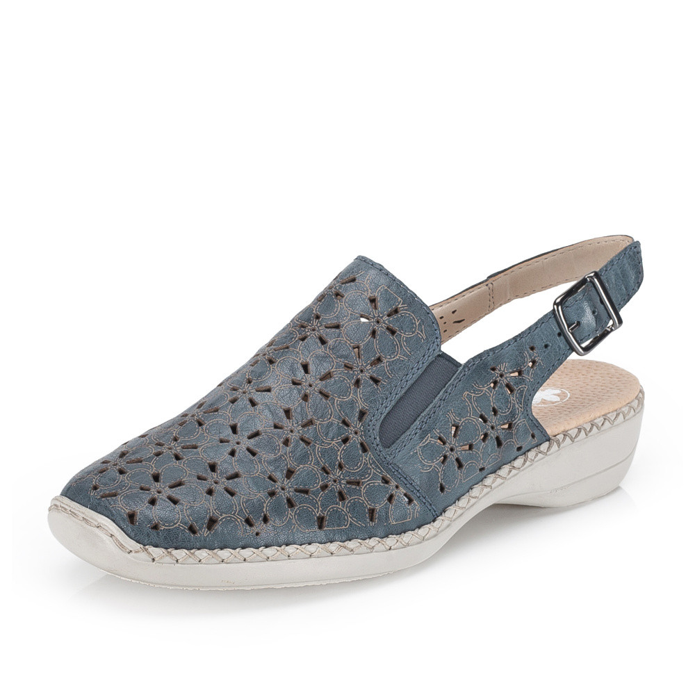 detail Dámské sandály RIEKER 41371-12 modrá S6