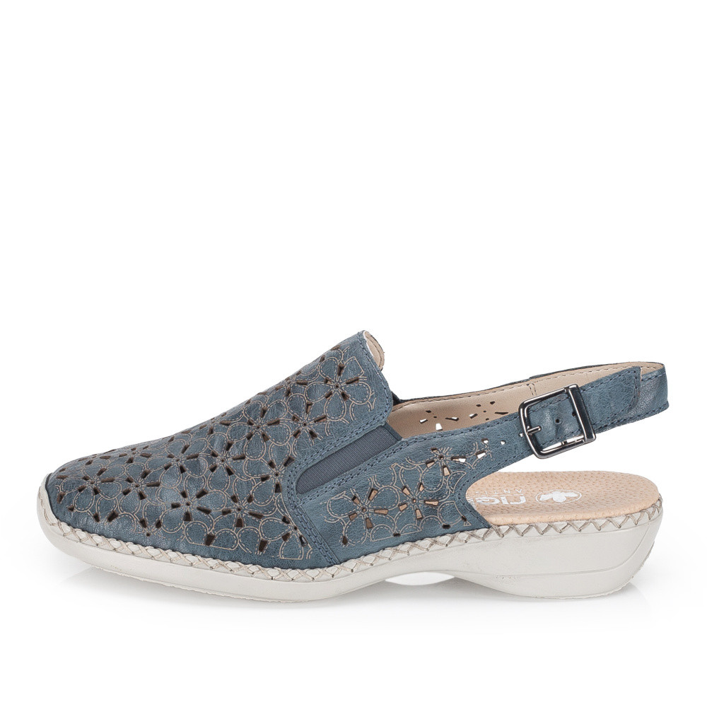 detail Dámské sandály RIEKER 41371-12 modrá S6