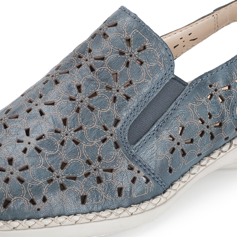 detail Dámské sandály RIEKER 41371-12 modrá S6