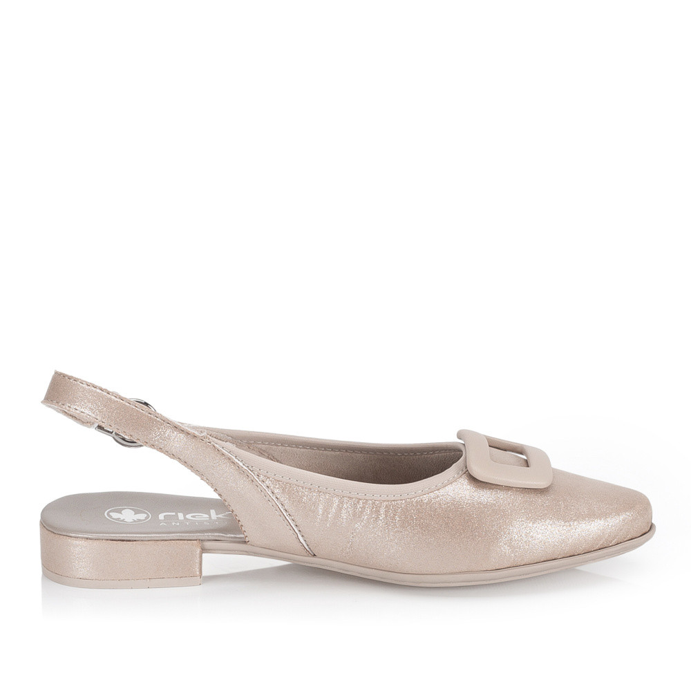 detail Dámské lodičky RIEKER 43150-60 béžová S6