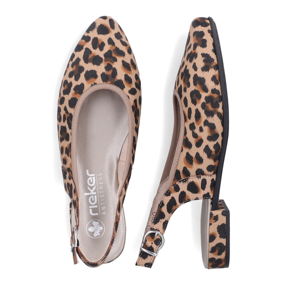 detail Dámské lodičky RIEKER 43161-90 béžová S6