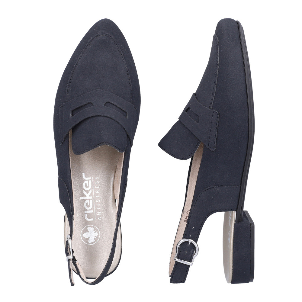 detail Dámské lodičky RIEKER 43170-14 modrá S6