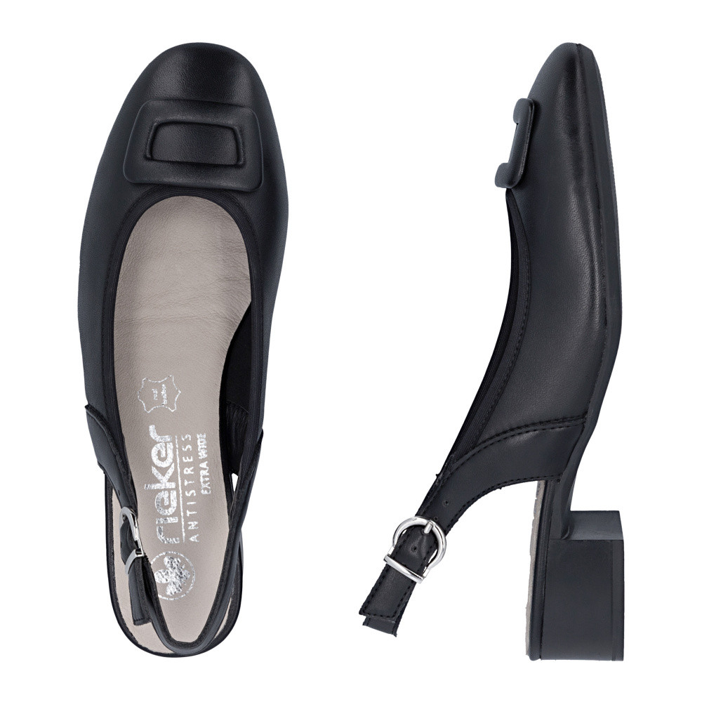 detail Dámské lodičky RIEKER 43456-00 černá S6