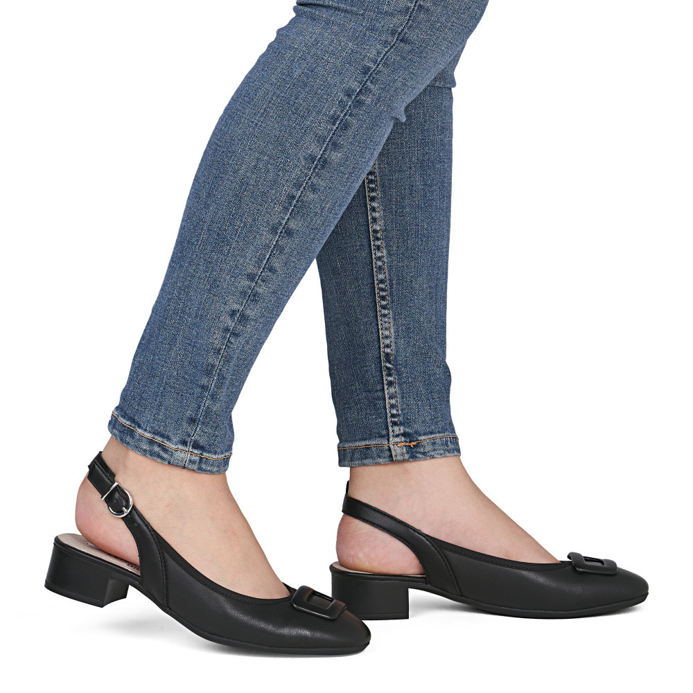 detail Dámské lodičky RIEKER 43456-00 černá S6