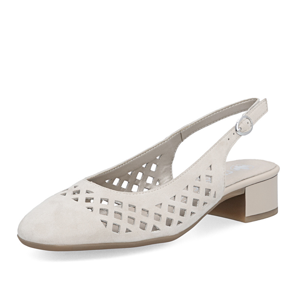 detail Dámské lodičky RIEKER 43457-60 béžová S6