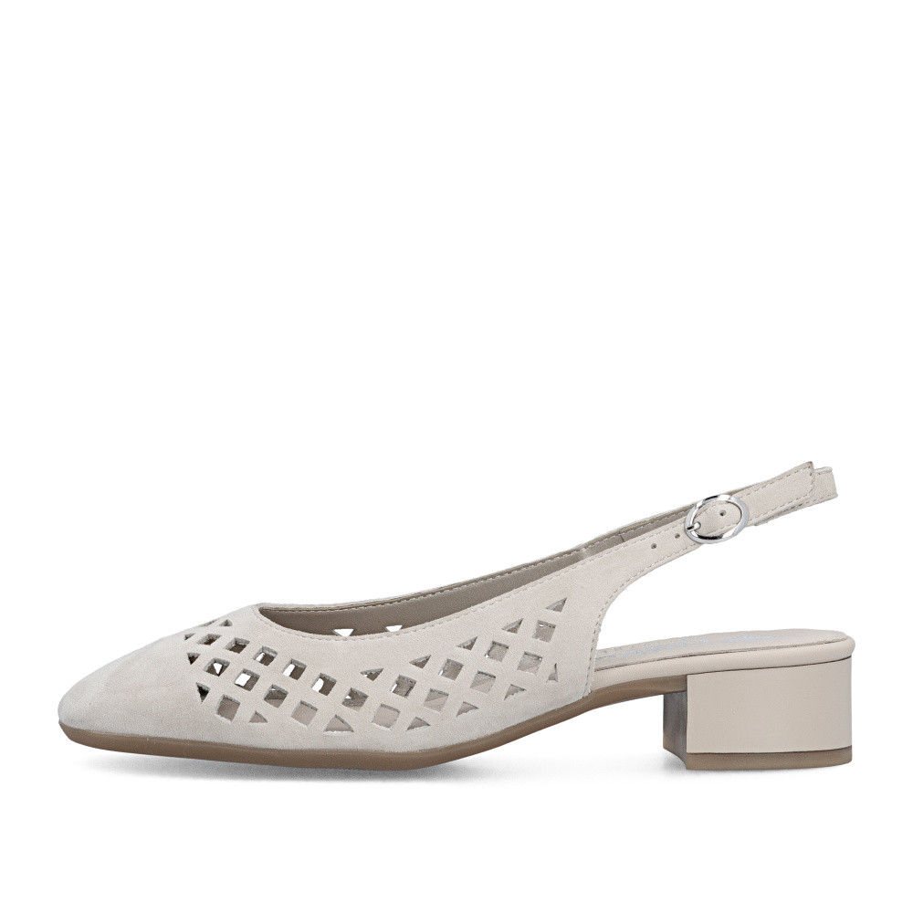 detail Dámské lodičky RIEKER 43457-60 béžová S6