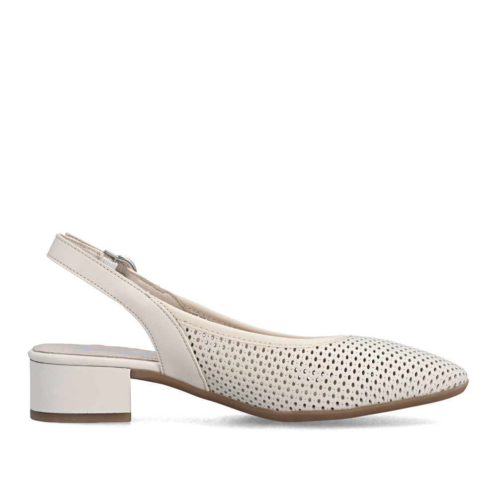 detail Dámské lodičky RIEKER 43458-60 béžová S6