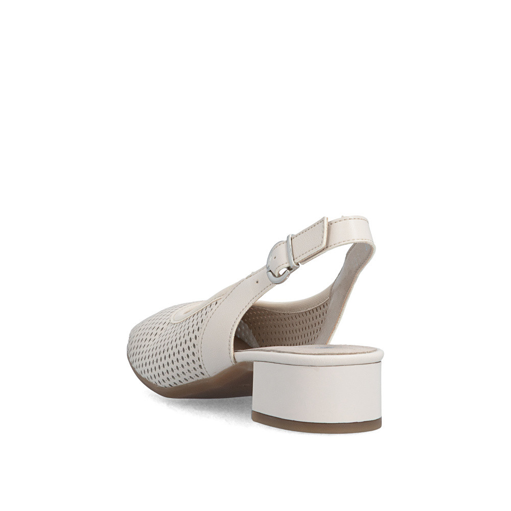 detail Dámské lodičky RIEKER 43458-60 béžová S6