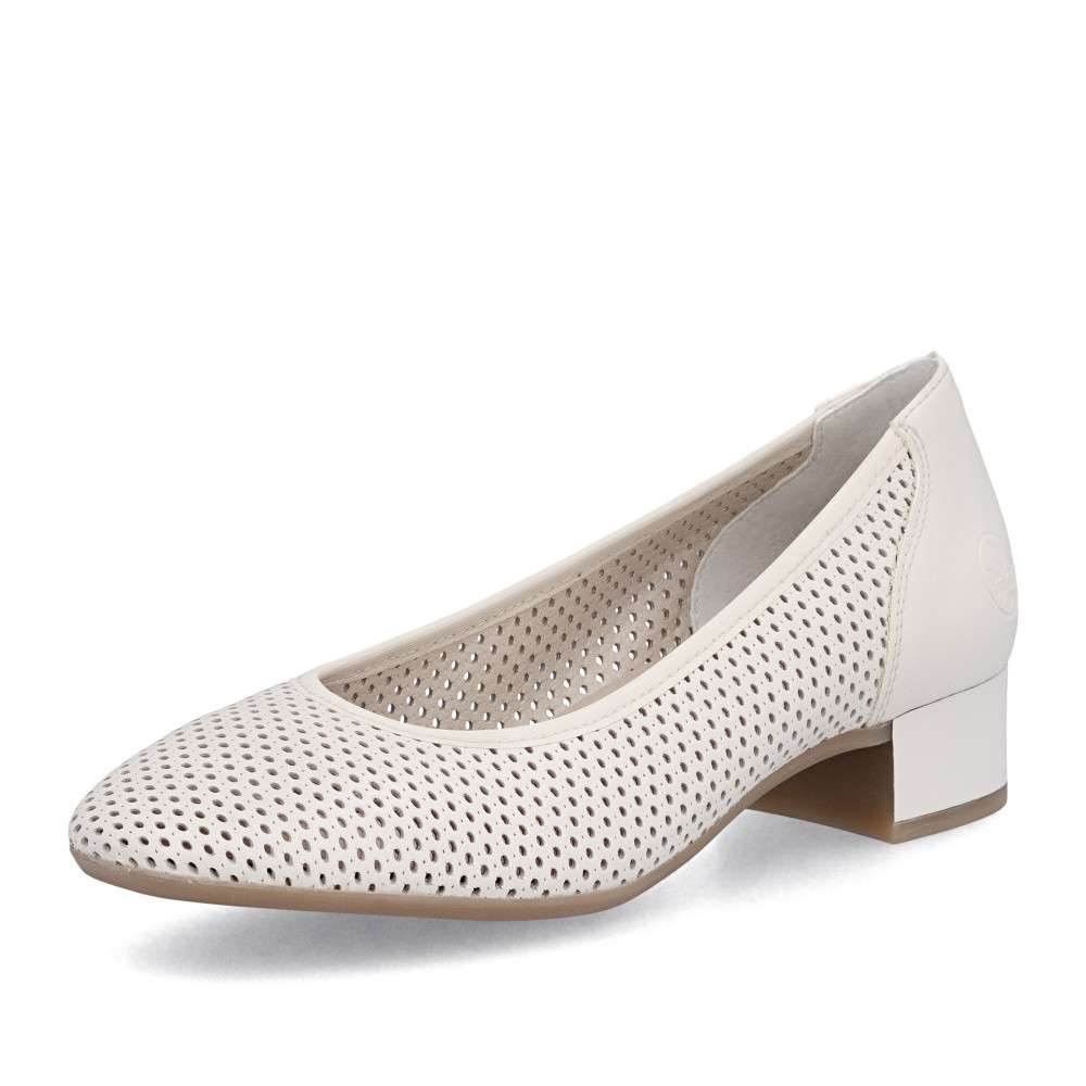 detail Dámské lodičky RIEKER 43459-60 béžová S6