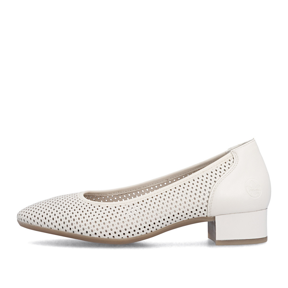 detail Dámské lodičky RIEKER 43459-60 béžová S6