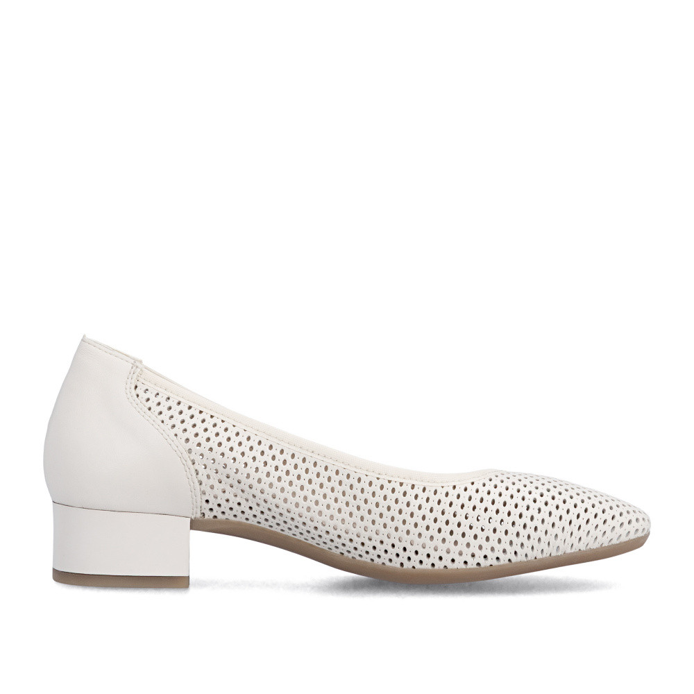 detail Dámské lodičky RIEKER 43459-60 béžová S6