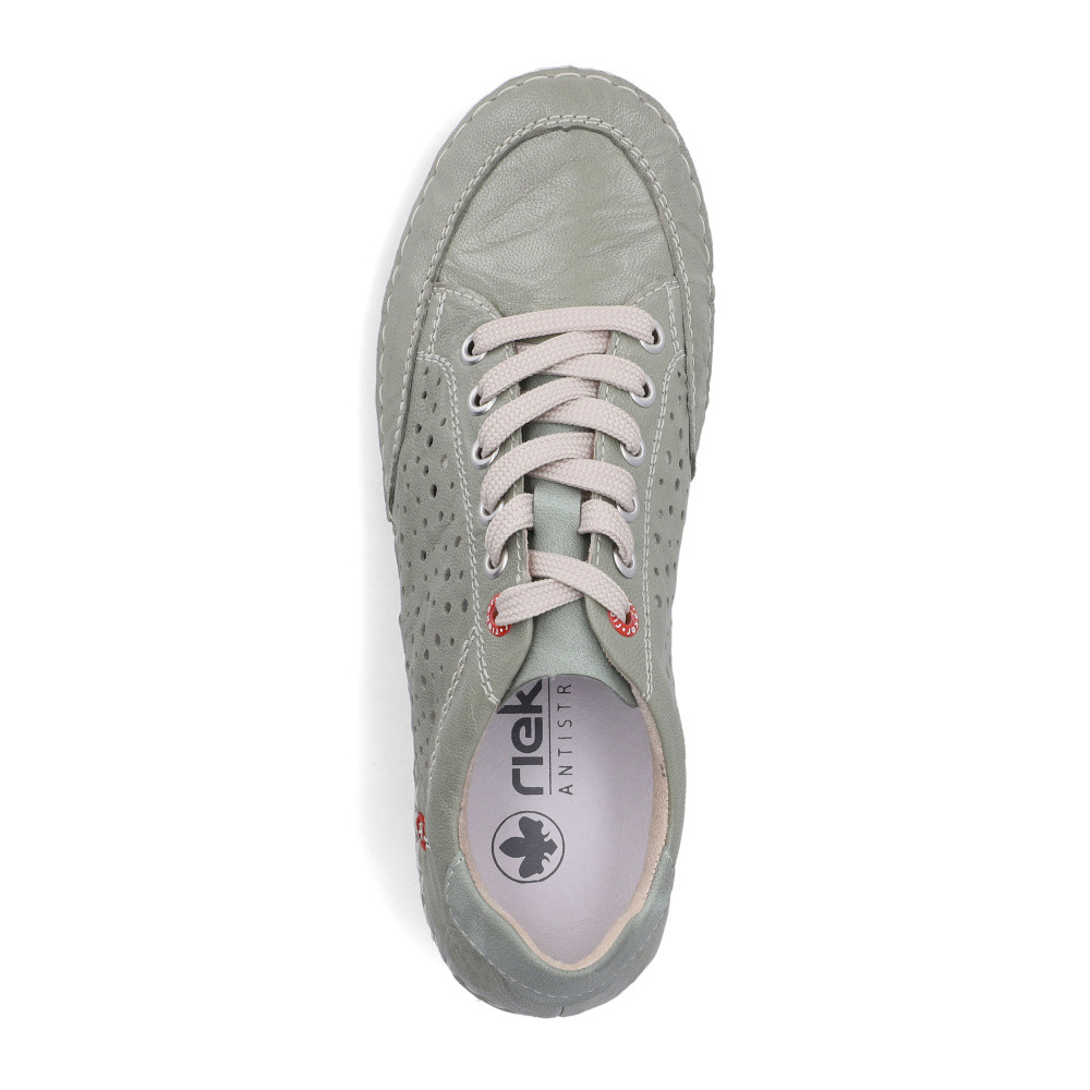 detail Dámské polobotky RIEKER 43651-52 zelená S6