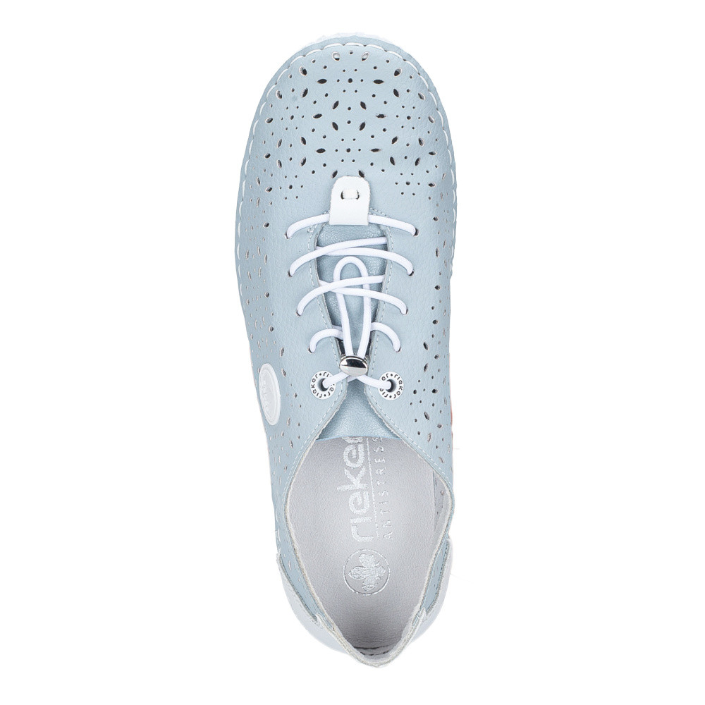 detail Dámské polobotky RIEKER 43656-12 modrá S6