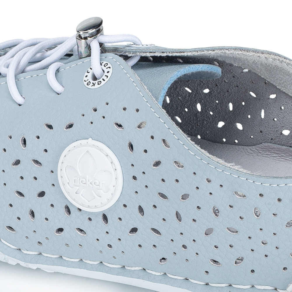 detail Dámské polobotky RIEKER 43656-12 modrá S6