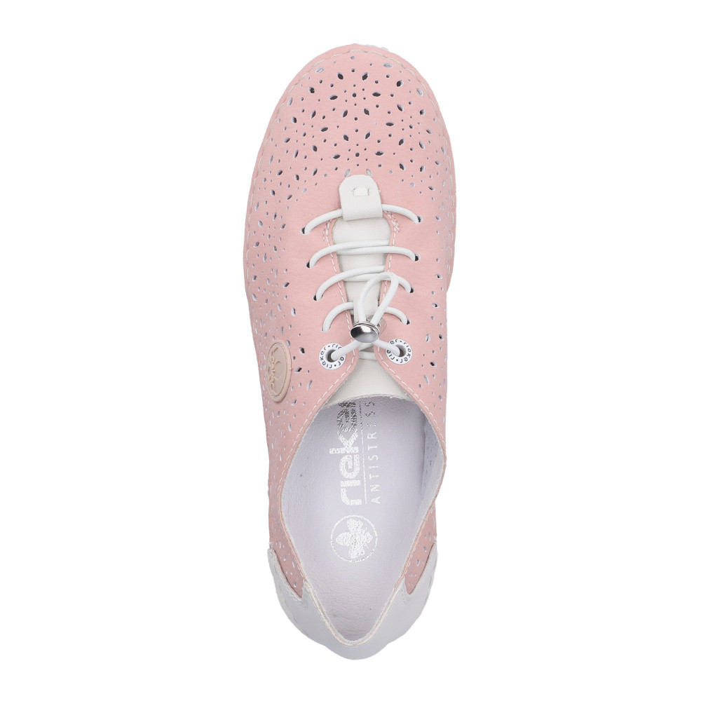 detail Dámské polobotky RIEKER 43656-31 růžová S6