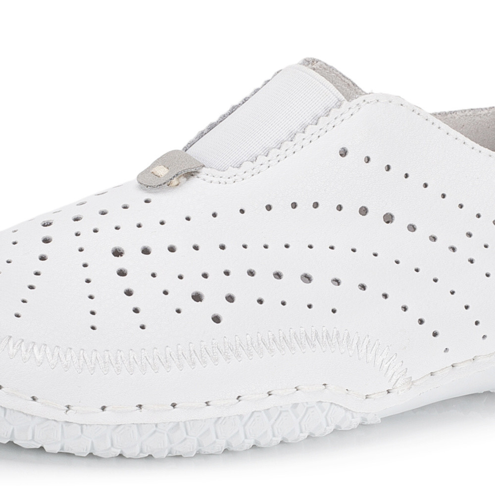 detail Dámské mokasíny RIEKER 43663-80 bílá S6