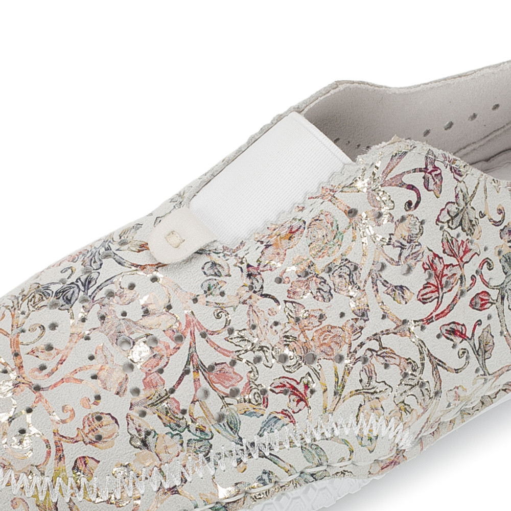 detail Dámské mokasíny RIEKER 43663-90 šedá S6