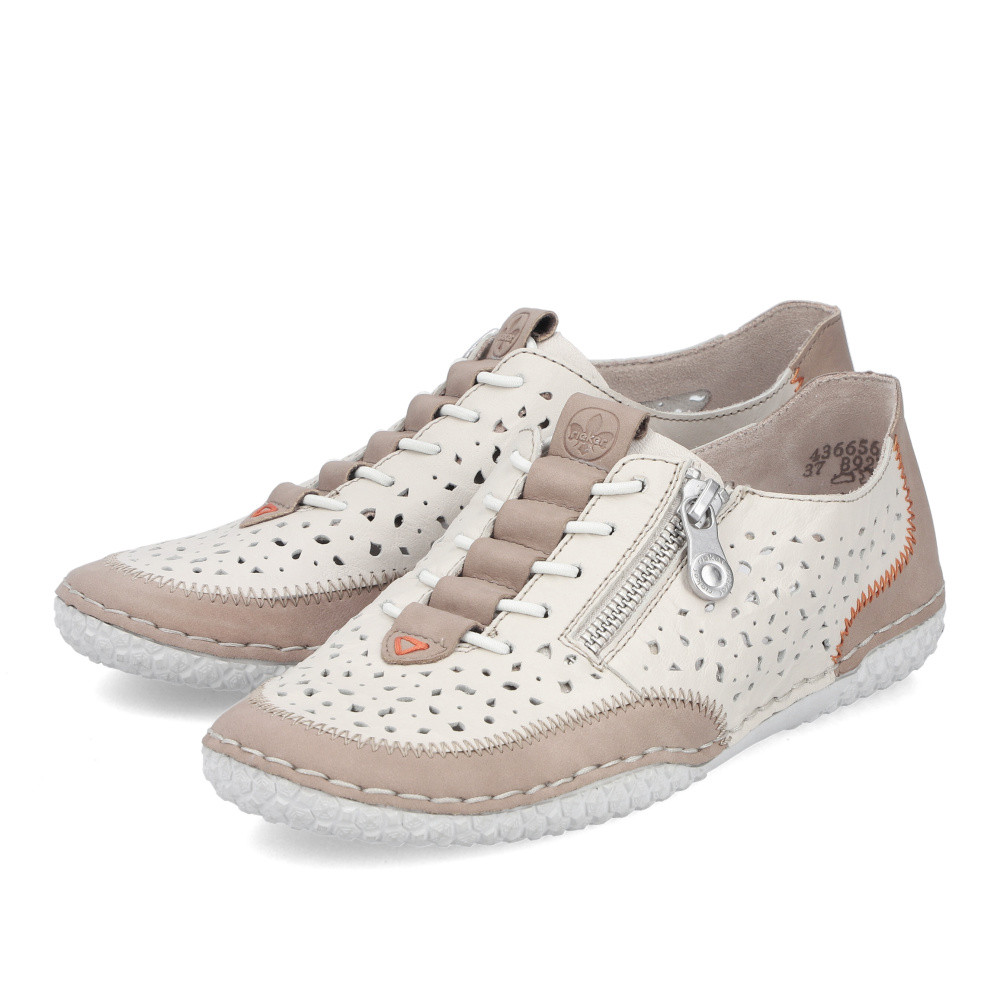 detail Dámské polobotky RIEKER 43665-64 béžová S6