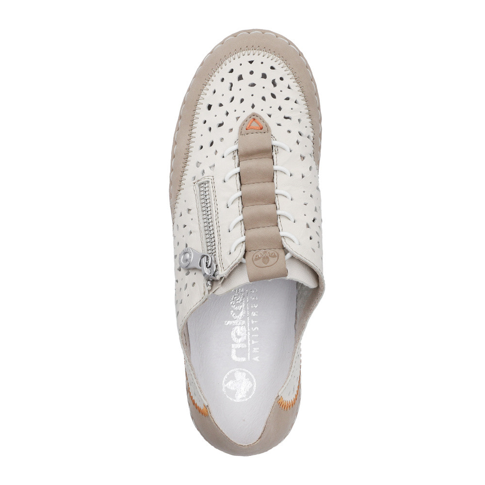 detail Dámské polobotky RIEKER 43665-64 béžová S6