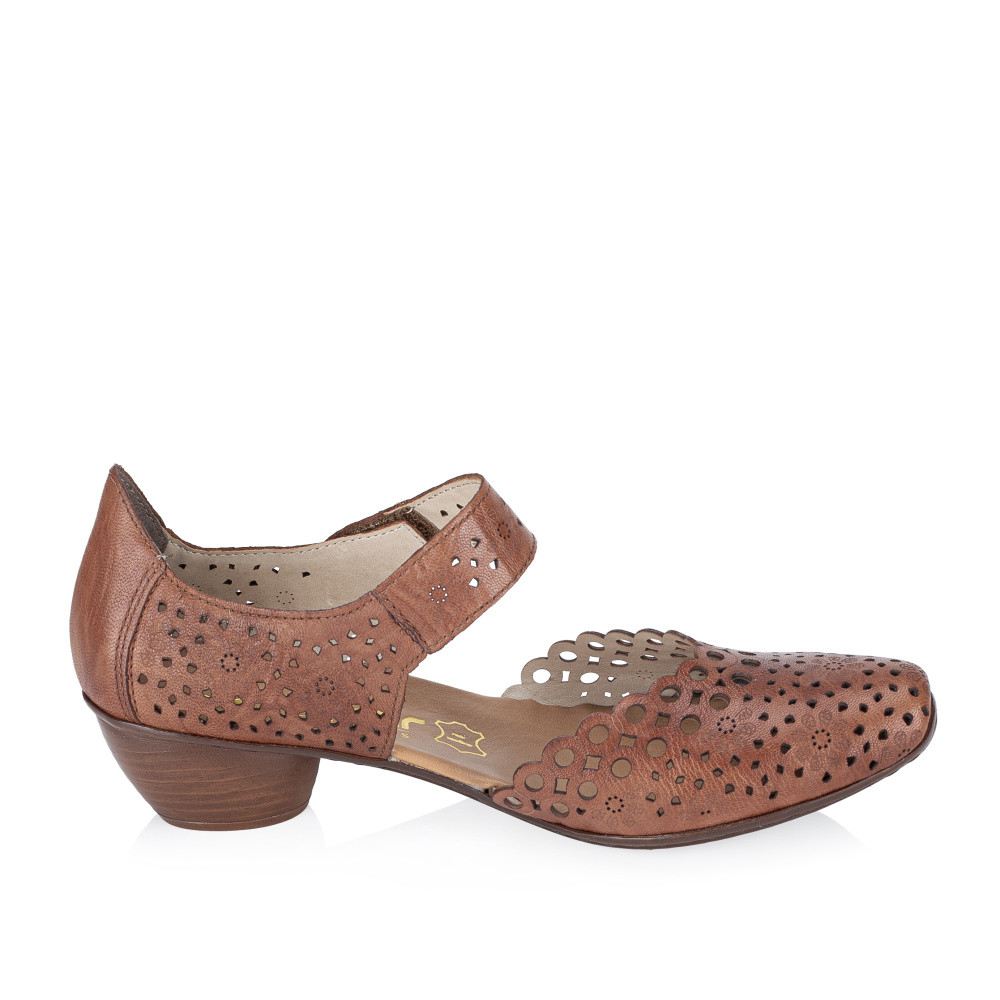 detail Dámské lodičky RIEKER 43753-22 hnědá S6