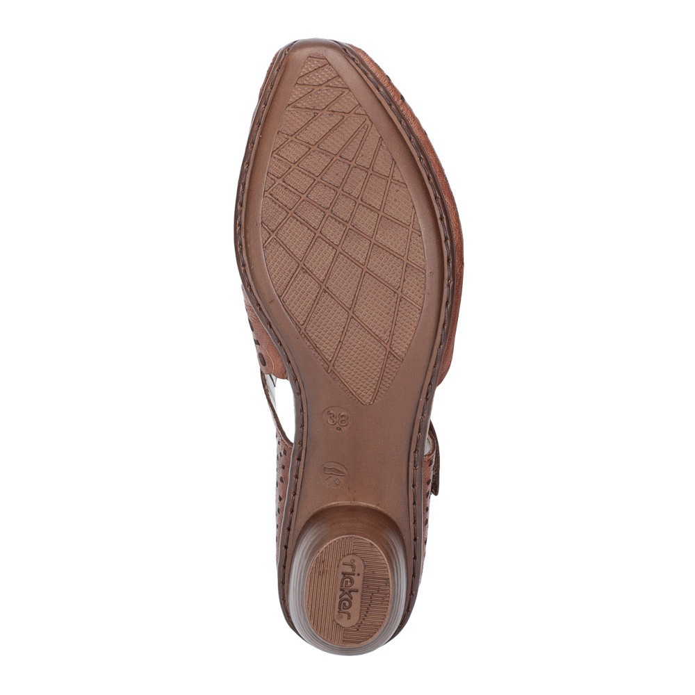 detail Dámské lodičky RIEKER 43753-22 hnědá S6