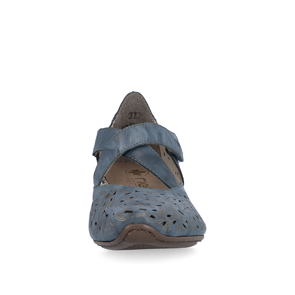 detail Dámské lodičky RIEKER 43773-12 modrá S6