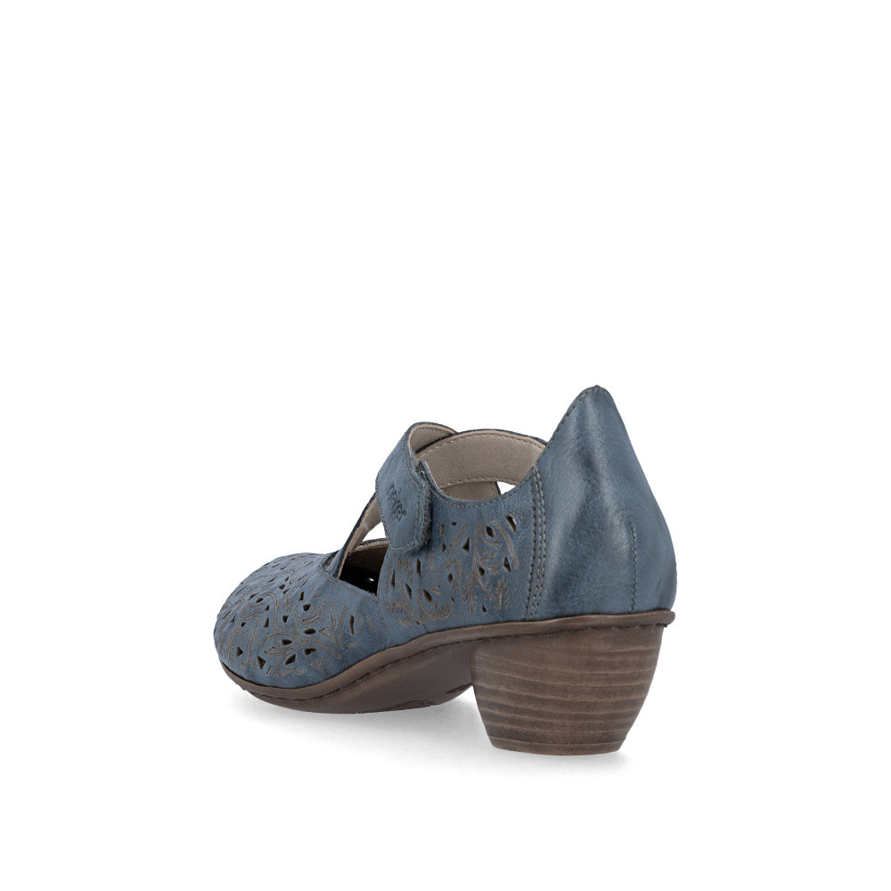 detail Dámské lodičky RIEKER 43773-12 modrá S6