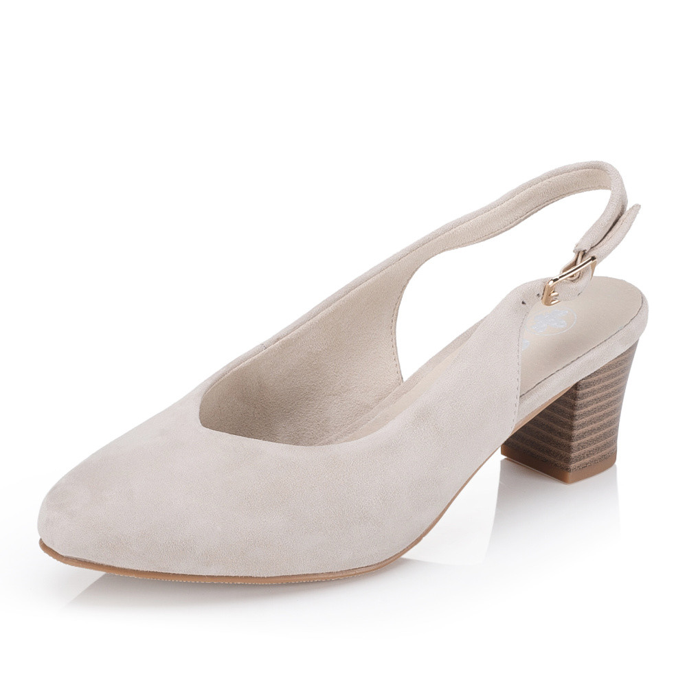 detail Dámské lodičky RIEKER 44651-60 béžová S6