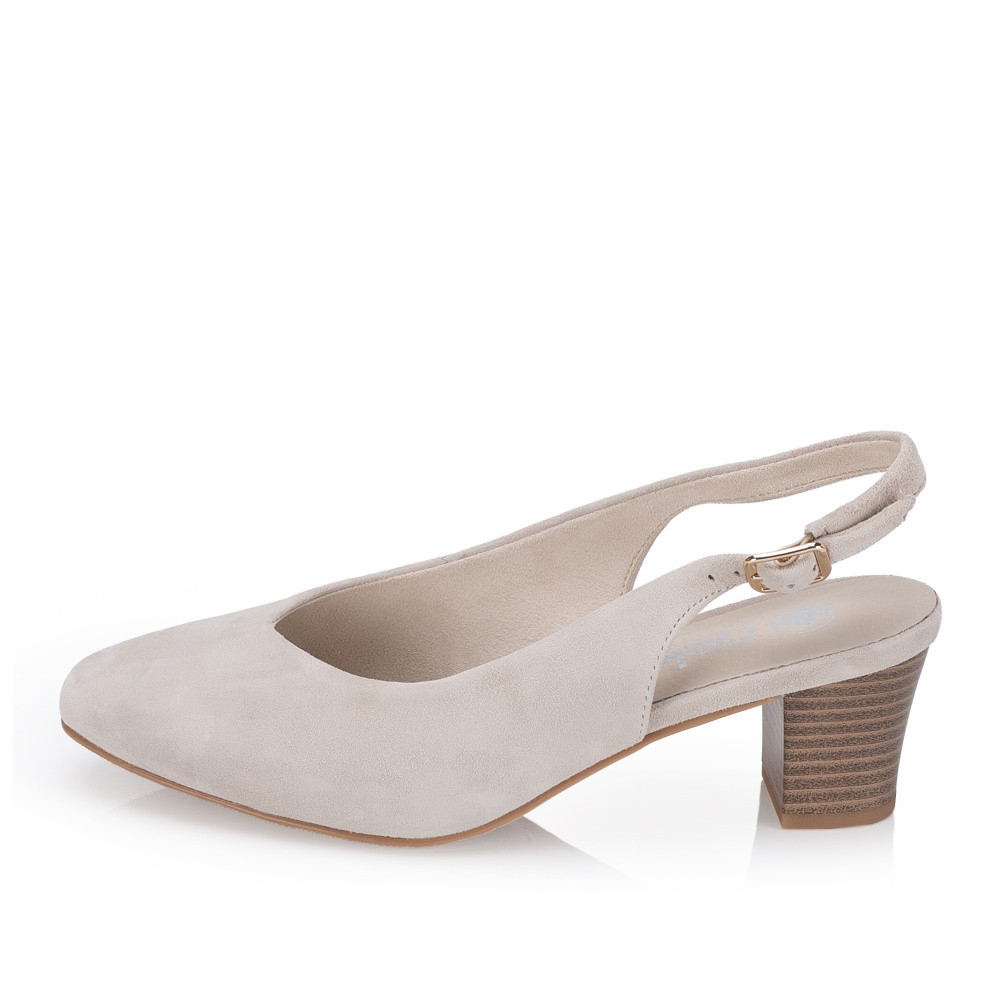 detail Dámské lodičky RIEKER 44651-60 béžová S6