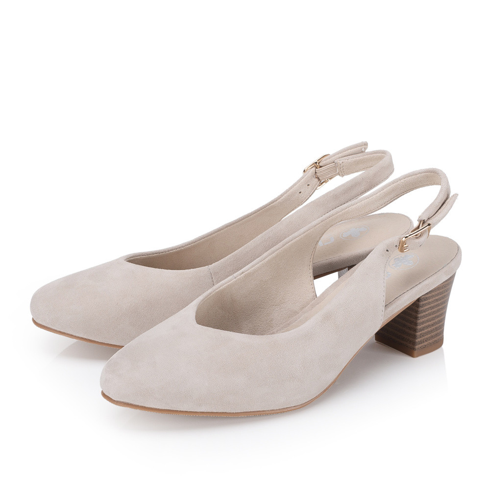 detail Dámské lodičky RIEKER 44651-60 béžová S6