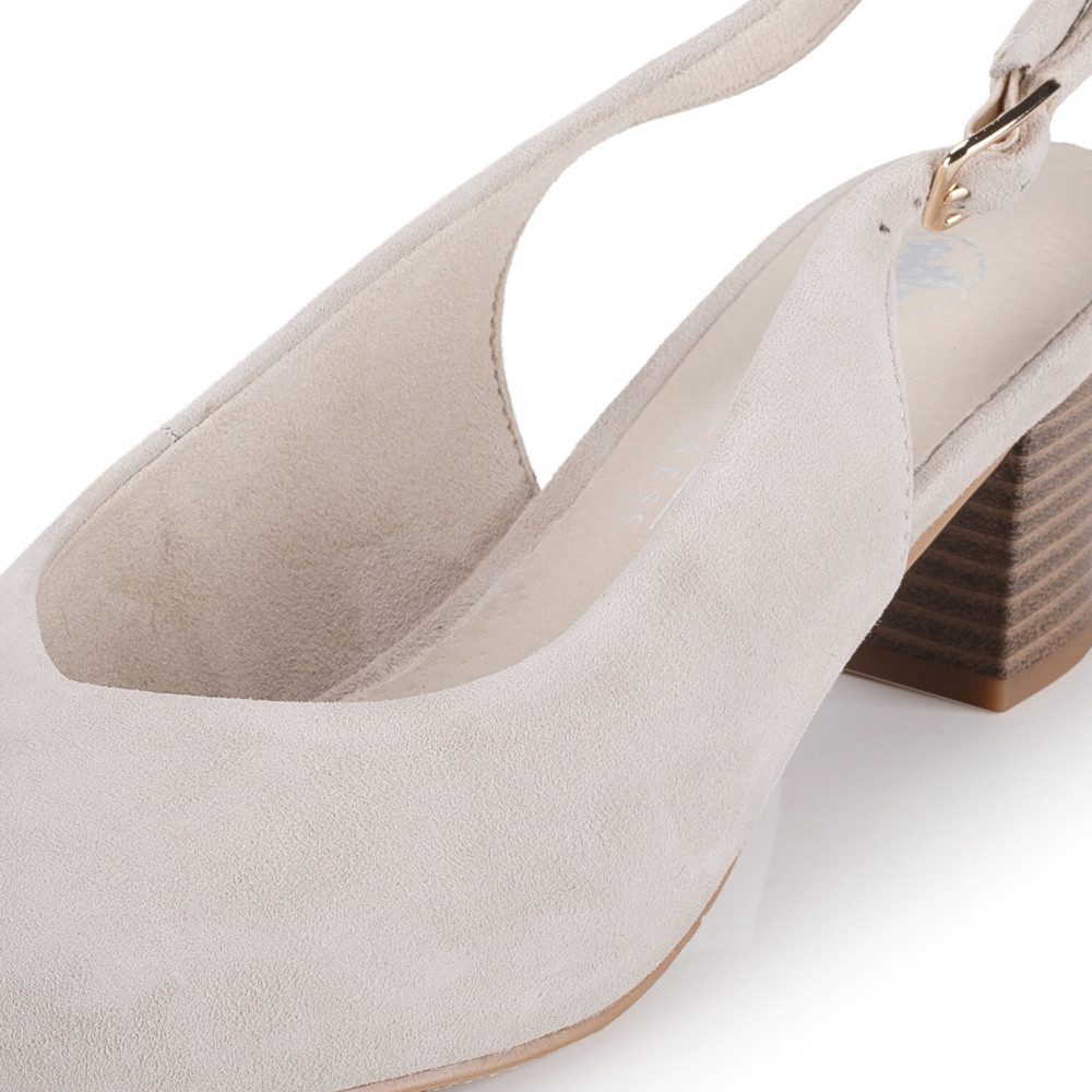 detail Dámské lodičky RIEKER 44651-60 béžová S6