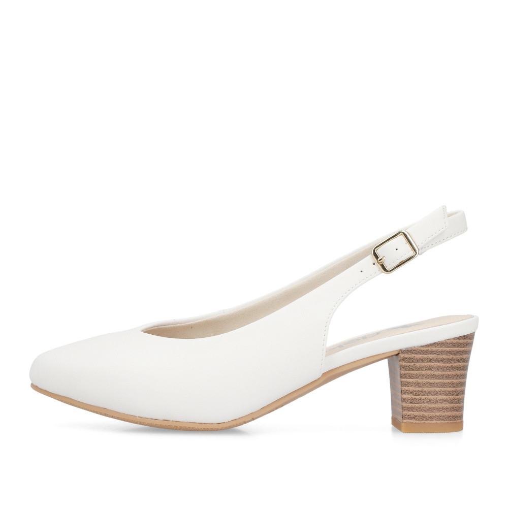 detail Dámské lodičky RIEKER 44651-80 bílá S6