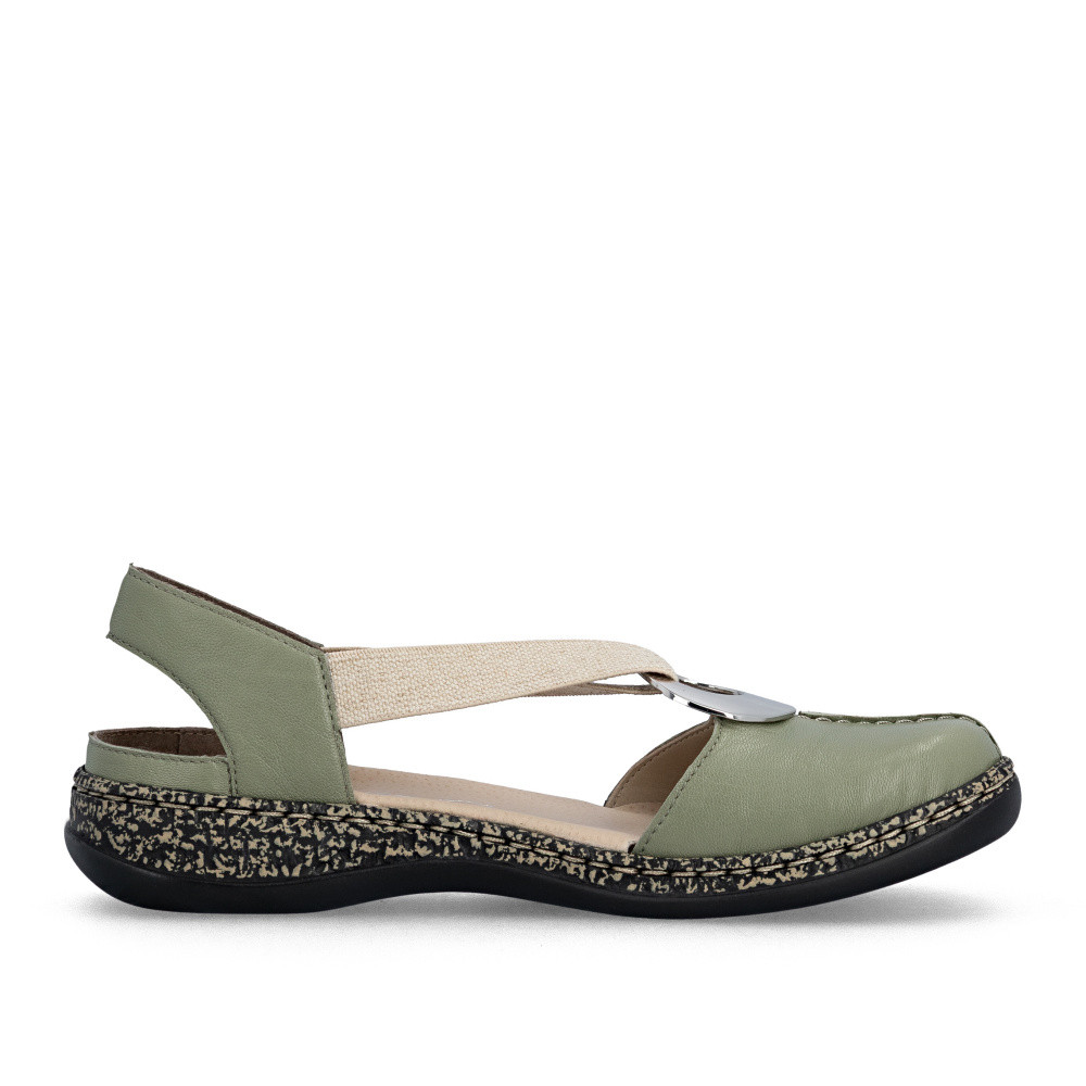 detail Dámské sandály RIEKER 46361-52 zelená S6